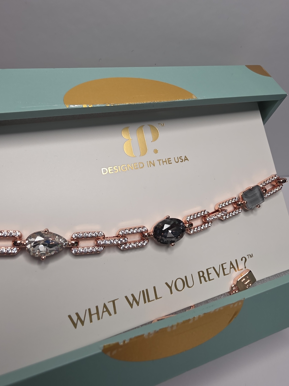 BP Jewel Candy Rare Unicorn Skyline Glam Bracelet In Monaco Moments On Rose Gold - Picture 2 of 3